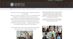 Desktop Screenshot of janehirst.com